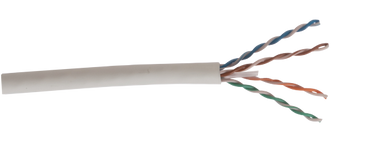 Cable, Enhanced Cat6, 23AWG, UTP, LSZH, White, 305m