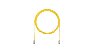 Panduit Copper Patch Cord, Cat 6, AWG 28, Yellow UTP Cable, 1 m