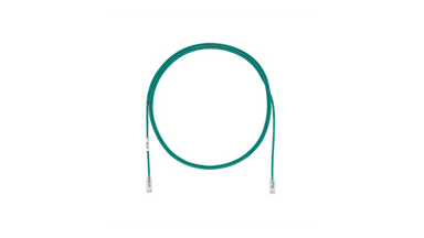 Panduit Copper Patch Cord, Cat 6, AWG 28, Green UTP Cable, 1 m
