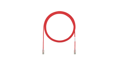 Panduit Copper Patch Cord, Cat 6, AWG 28, Red UTP Cable, 1 m