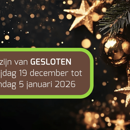 Kerst sluiting 2025