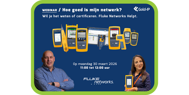 WEBINAR | Fluke Networks 30 maart 2026