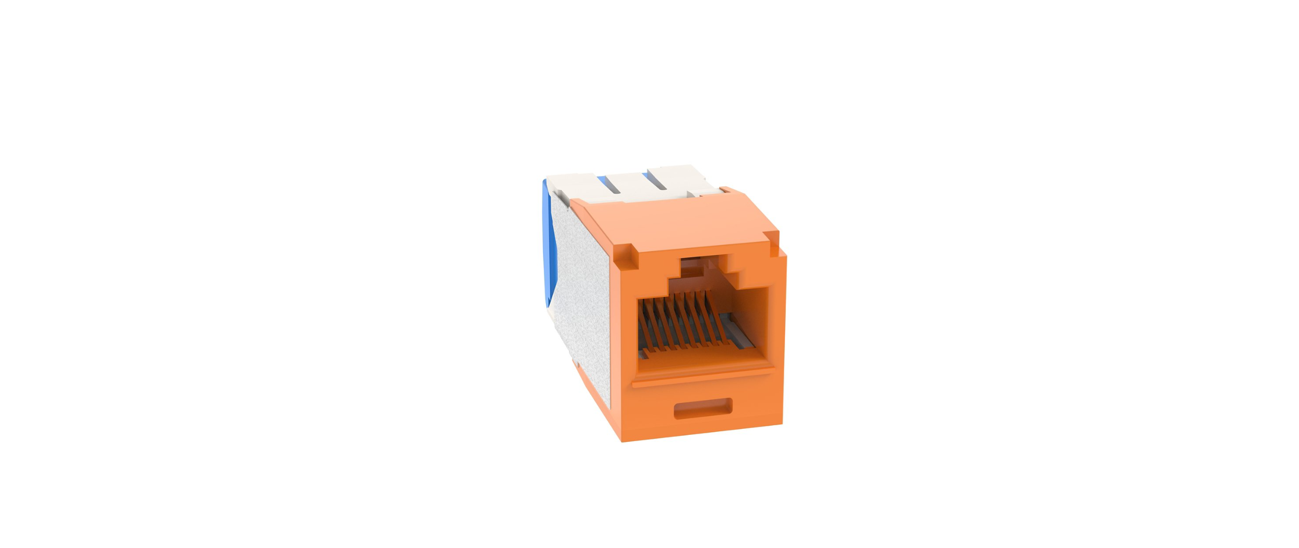 Mini-Com Module, Cat 6A, UTP, Universal, Orange, TG