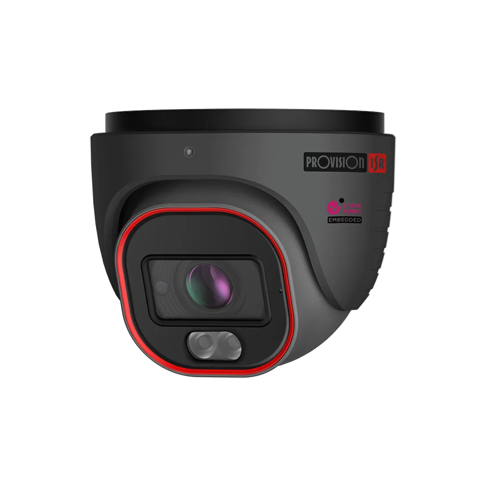 4MP Active Deterrence MVF Lens Dome/Turret Camera Grey with Hybrid LED and DDA2 Analytics