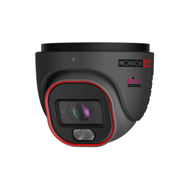 4MP Active Deterrence MVF Lens Dome/Turret Camera Grey with Hybrid LED and DDA2 Analytics