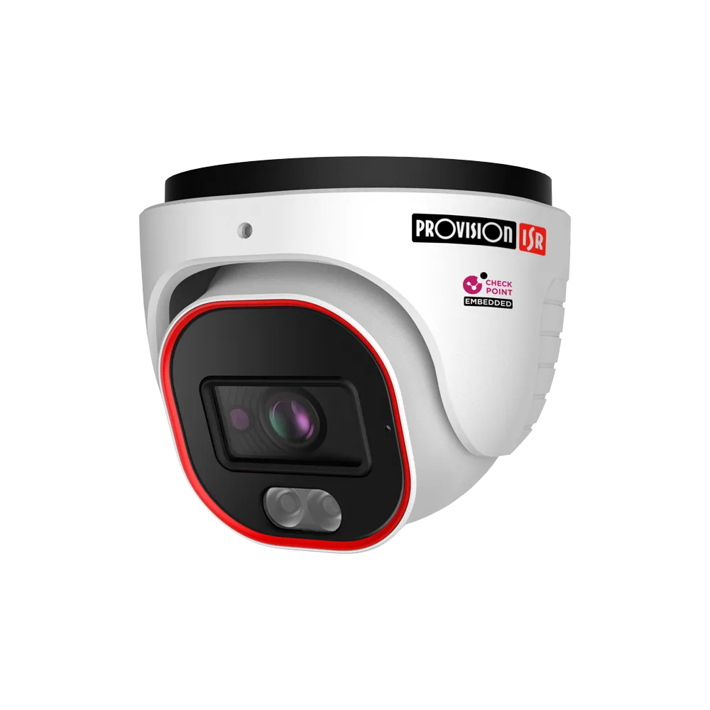4MP Fixed Lens Dome/Turret Camera with Hybrid LED and DDA1 Analytics