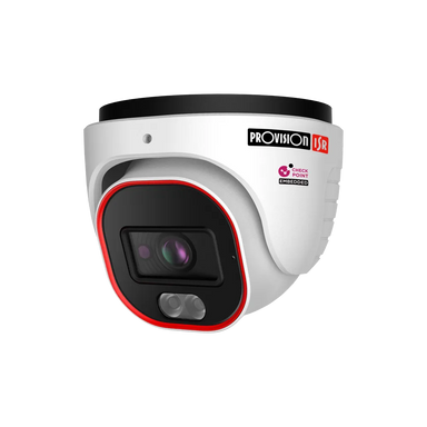 4MP Fixed Lens Dome/Turret Camera with Hybrid LED and DDA1 Analytics