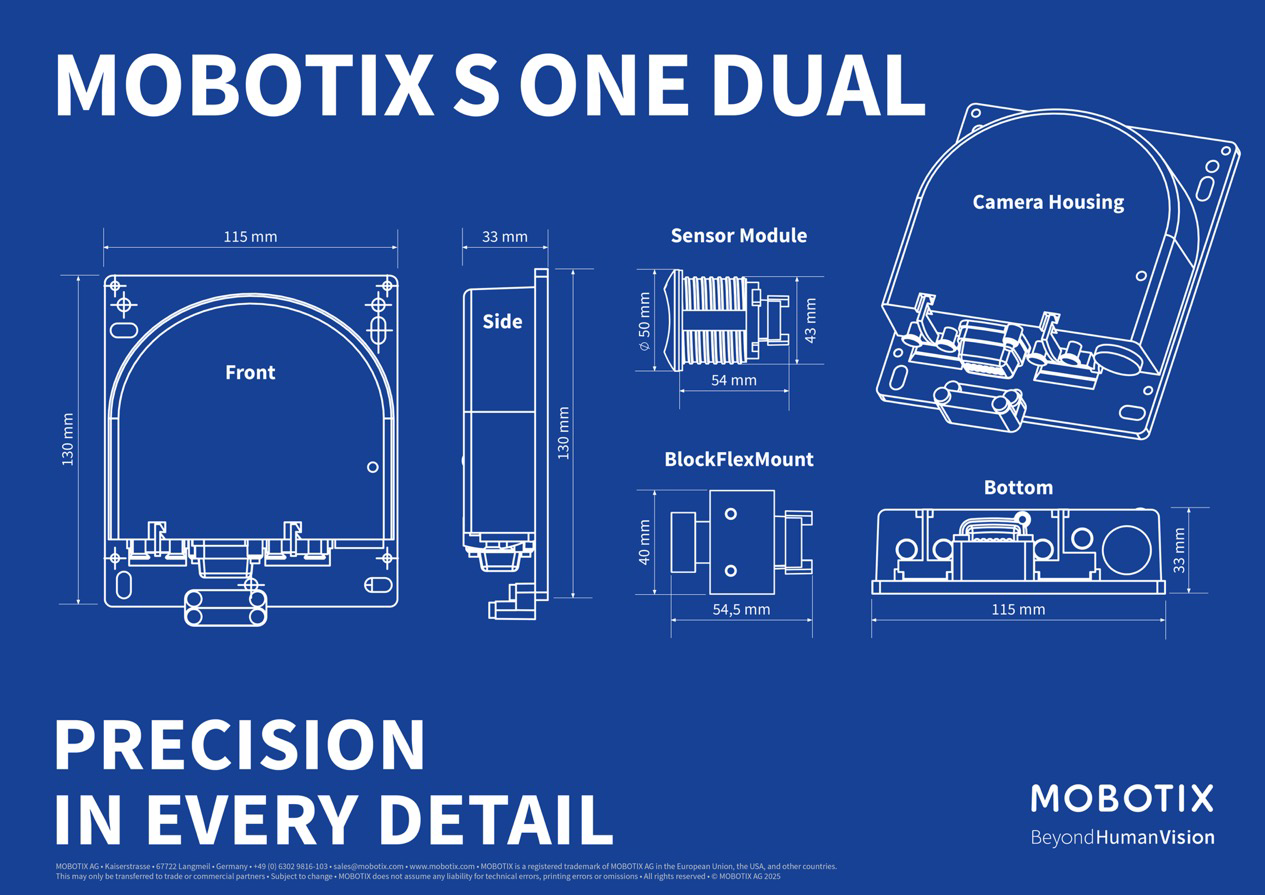 MOBOTIX S ONE Dual S1A-D for two sensor modules