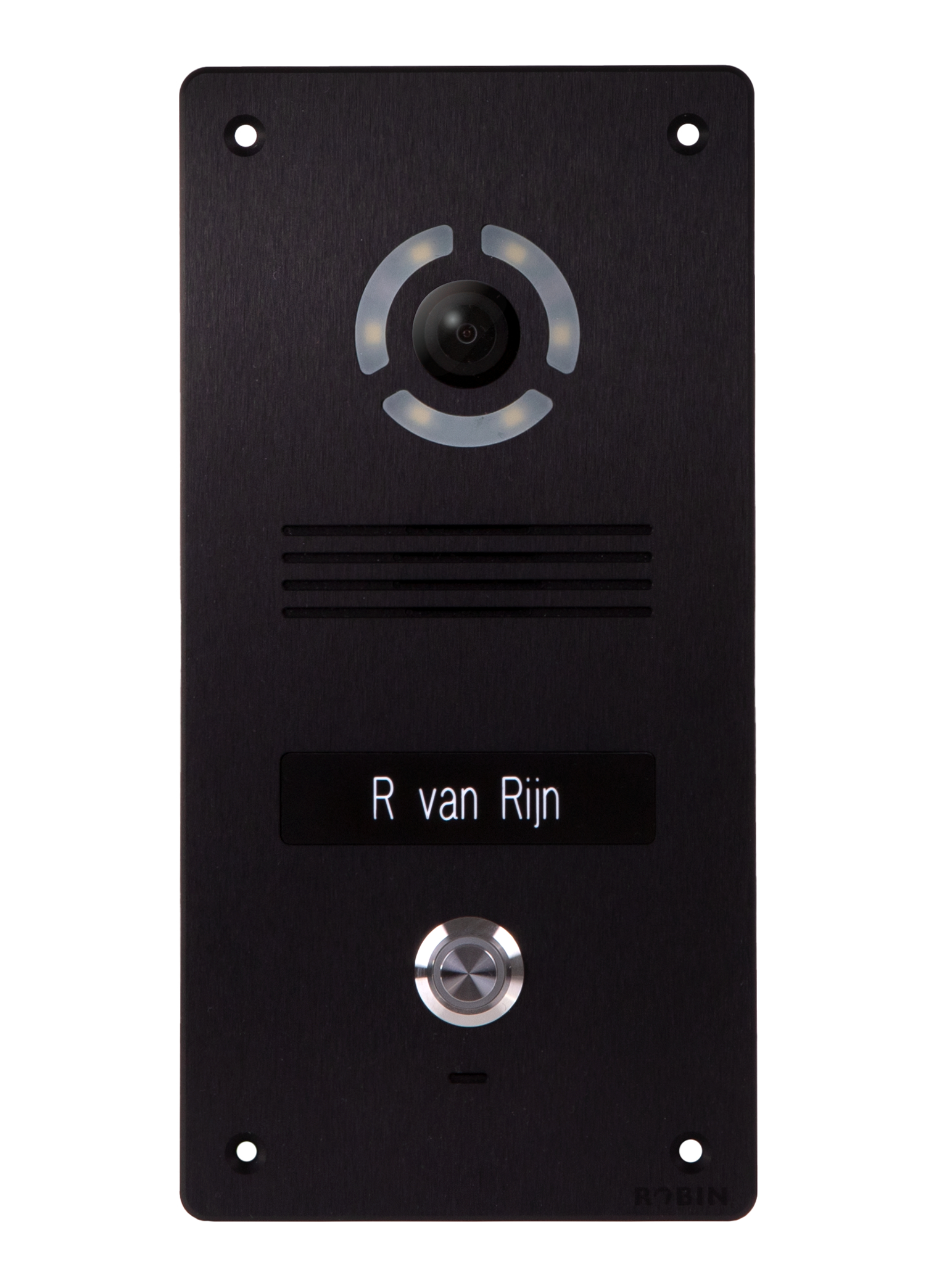 SlimLine SIP 1 HD 2MP Black Flush