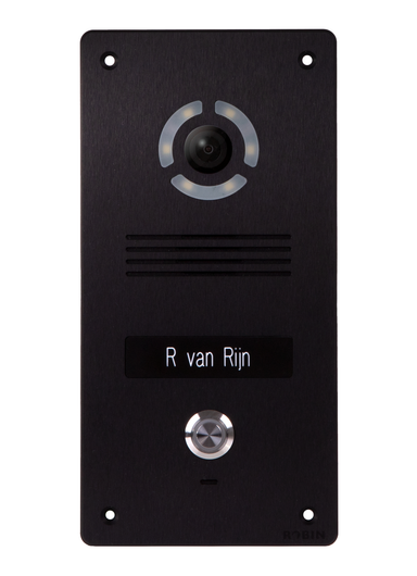 SlimLine SIP 1 HD 2MP Black Flush