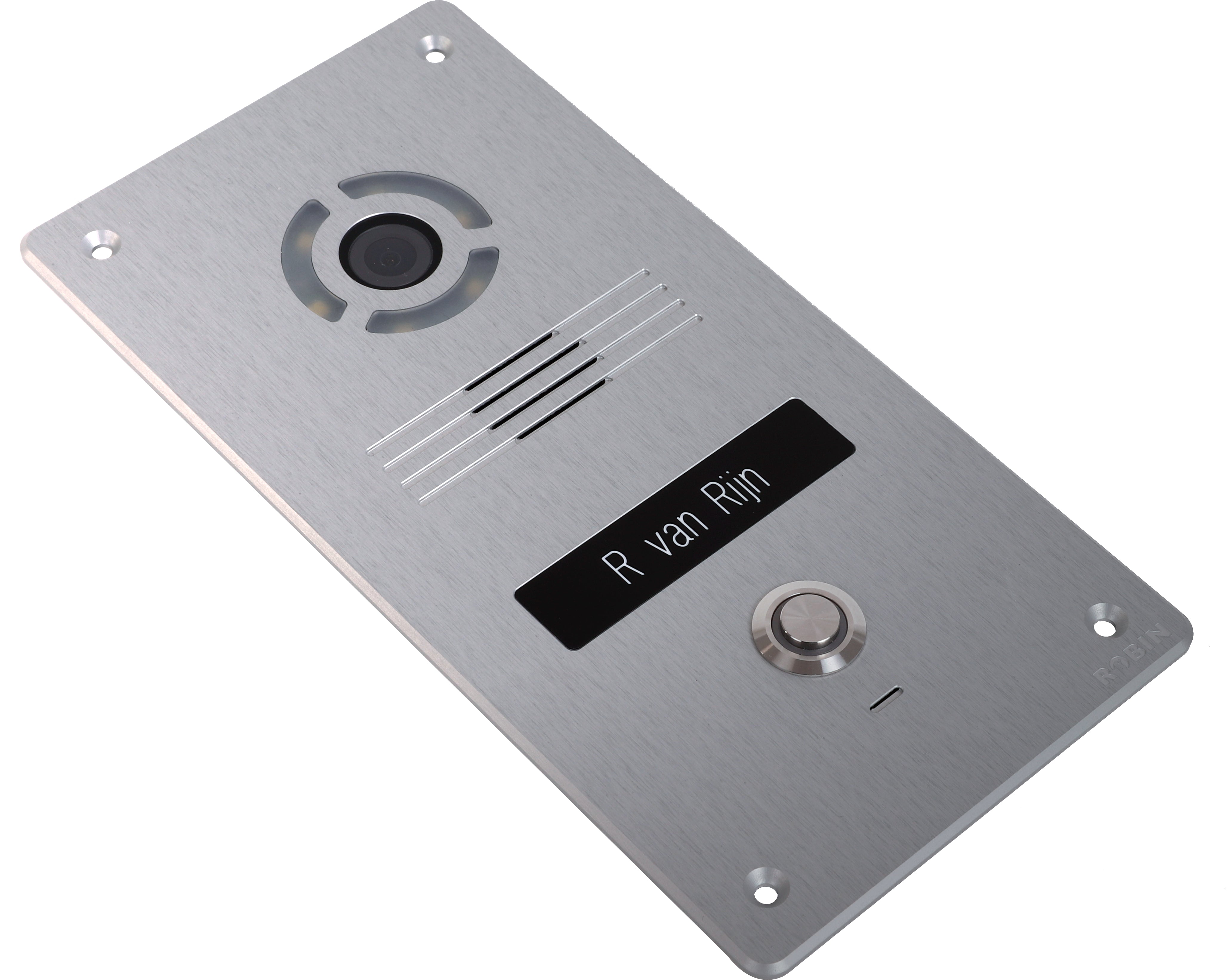 SlimLine SIP 1 HD 2MP Silver Flush