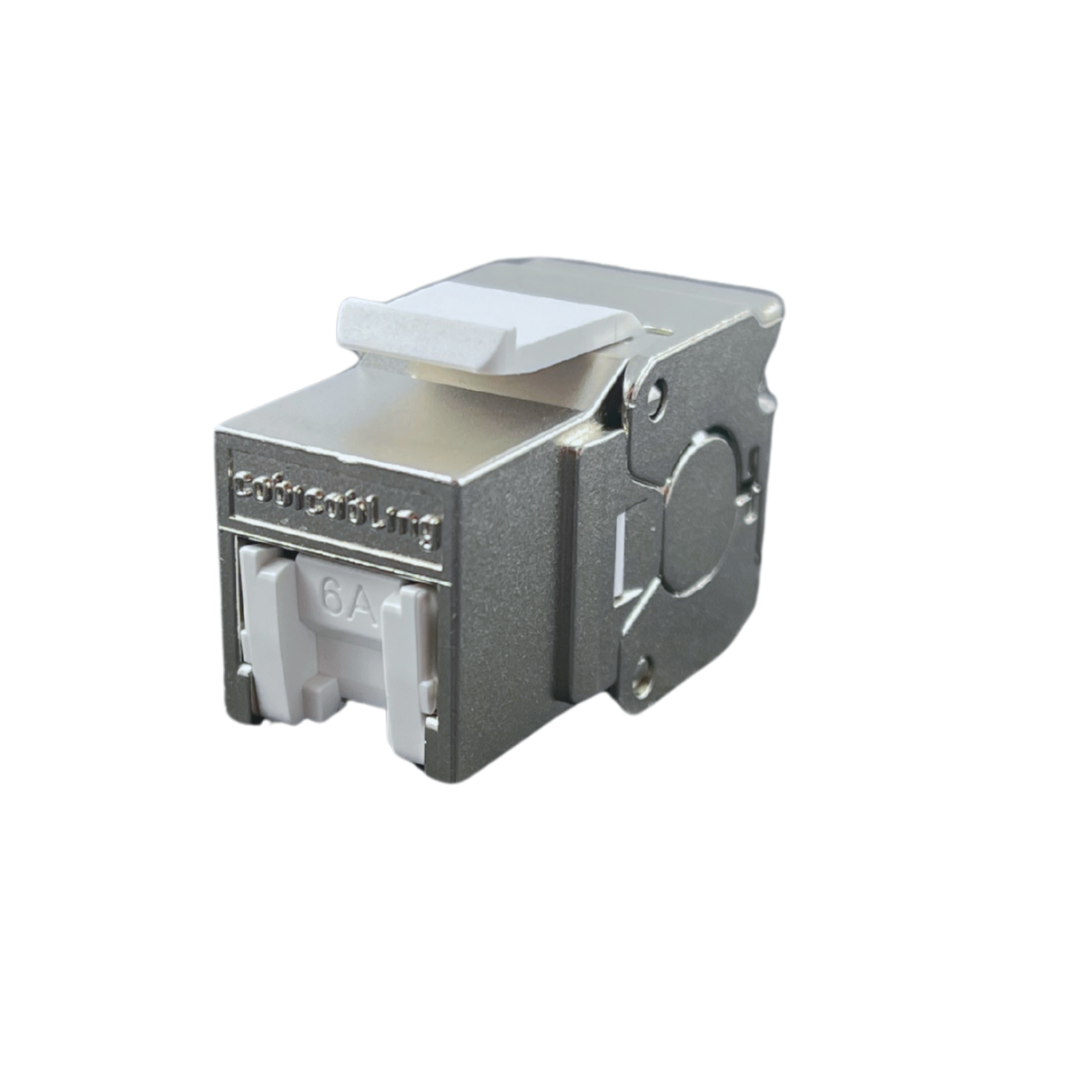 CobiCabling CAT 6A Shielded Keystone Jack angled