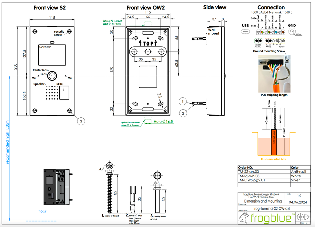 frogOnWall S2 silver