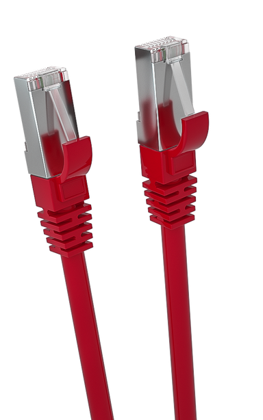 CobiCabling CAT6A S/FTP RJ45 PATCH CORD 26AWG LSZH 0,25 Red