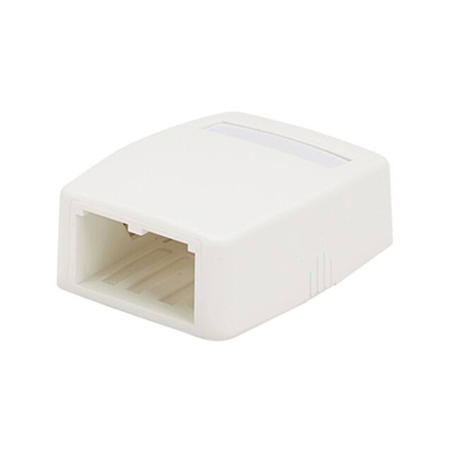 Surface Mount Box, 2 Port, Off White