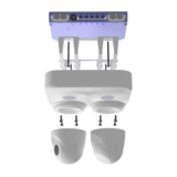 Island housing S74 with 2 PT mounts (excl).