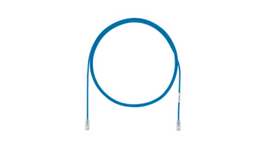 Copper Patch Cord, Cat 6, AWG 28, Blue UTP Cable, 1 m