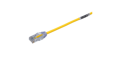 Panduit Copper Patch Cord, Cat 6, AWG 28, Yellow UTP Cable, 2 m