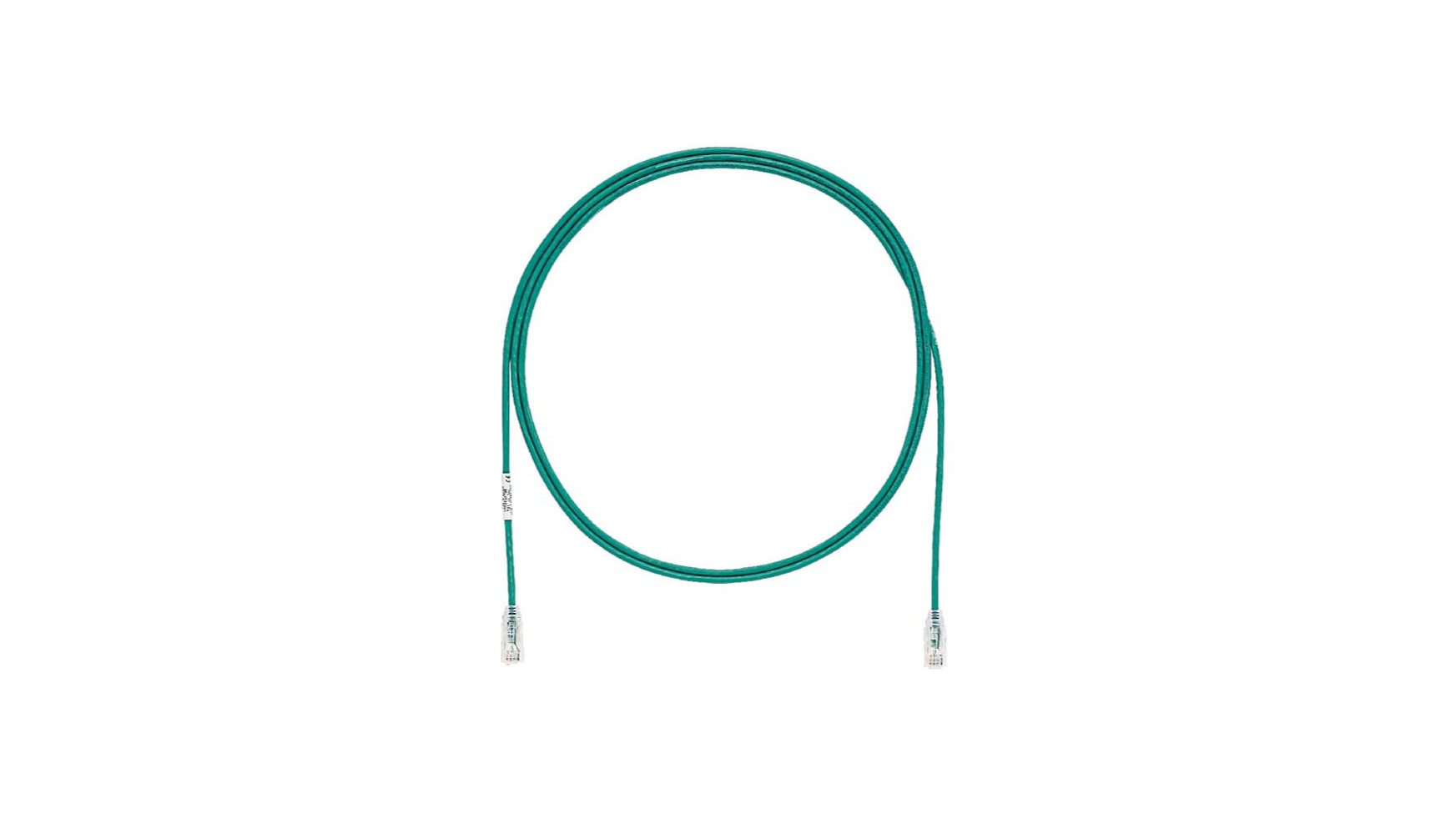 Panduit Copper Patch Cord, Cat 6, AWG 28, Green UTP Cable, 2 m