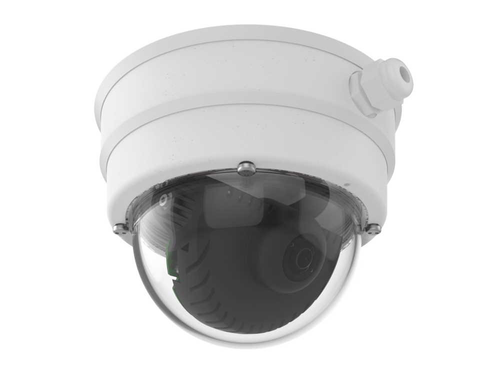 On-wall mounting set with audio for Indoor v26 dome camera white