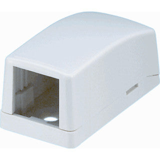 Surface Mount Box, 1 Port, Off White