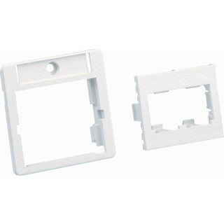Adapter, 50x50mm, 1/2 Size Flat Arctic White (EOL)
