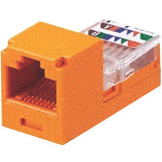 Mini-Com Module, Cat 5e, UTP,Universal, Oranje leadframe Style