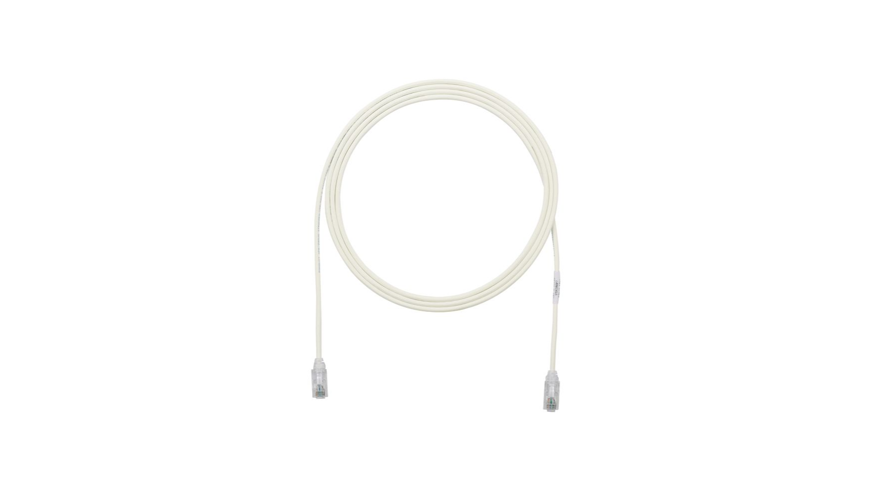 Panduit Copper Patch Cord, Cat 6, AWG 28, White UTP Cable, 2 m
